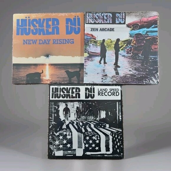 Lot of 3 Husker Du Records (Repress New): Zen Arcade Land Speed Records New D